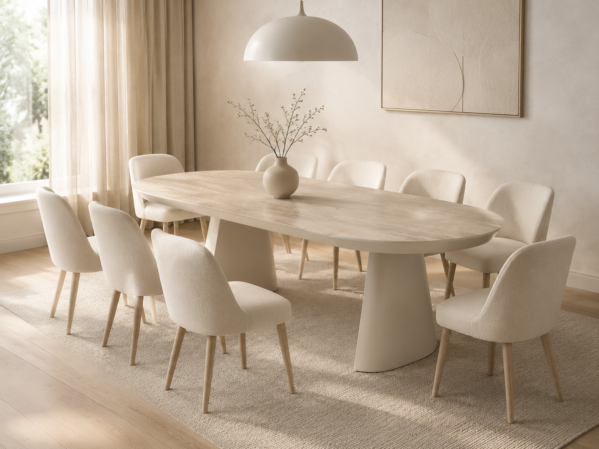 Bugatti uitschuifbare eettafel 200–400 cm