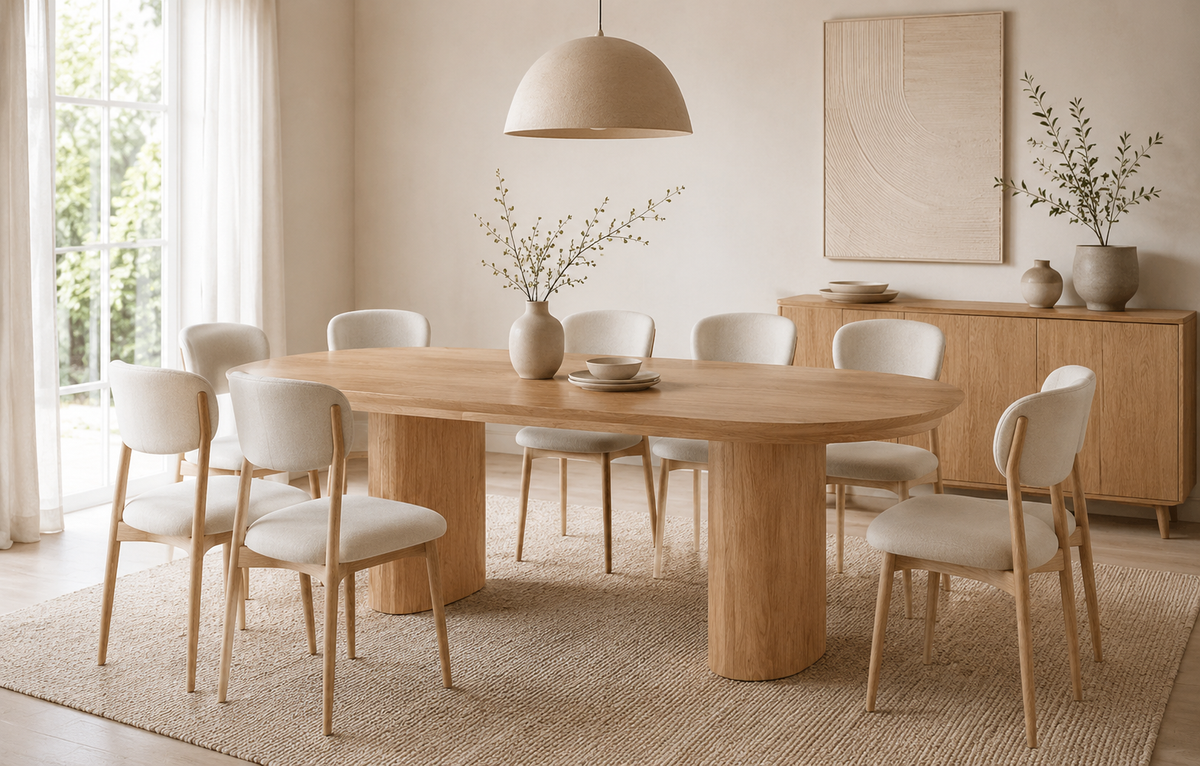Como uitschuifbare eettafel 200–290 cm – Naturel eiken