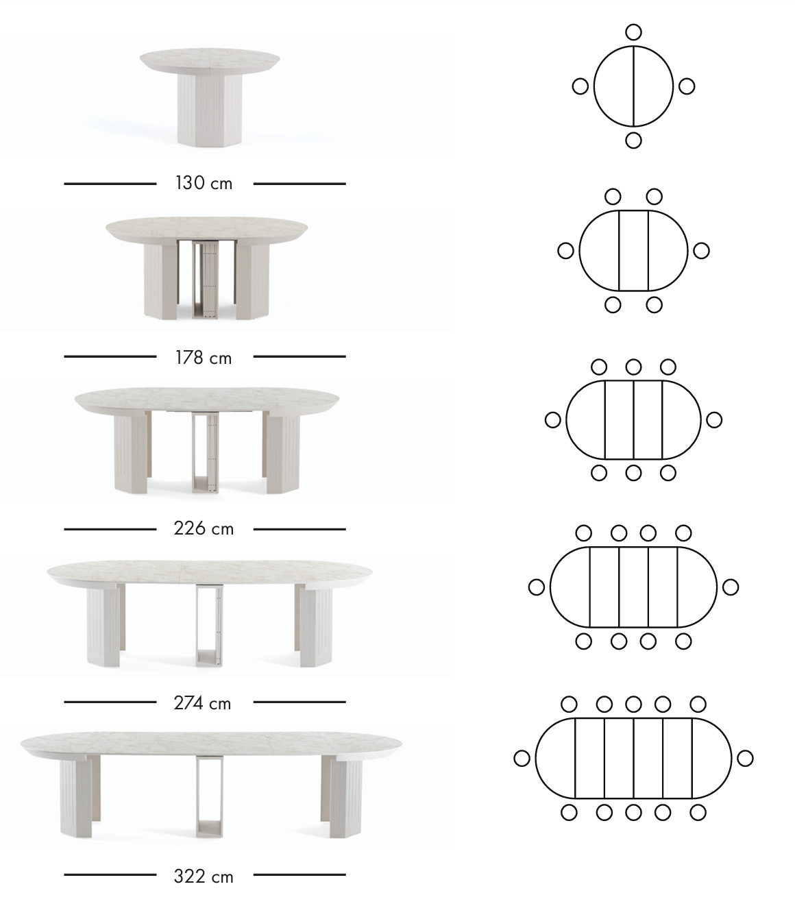 Ensemble de salle à manger Master 130-322 + 4 chaises Class