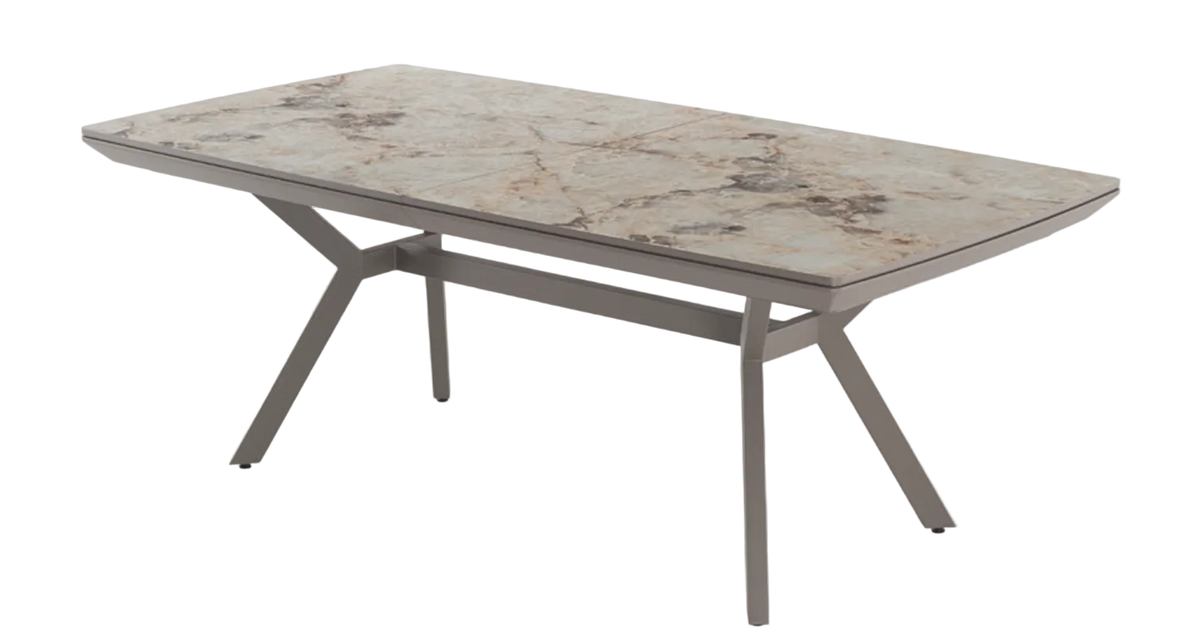 Titanyum uitschuifbare eettafel 180–260 cm