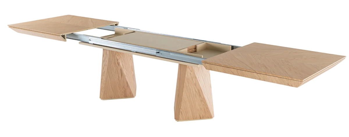Diamond uitschuifbare eettafel 200–400 cm – Naturel eiken